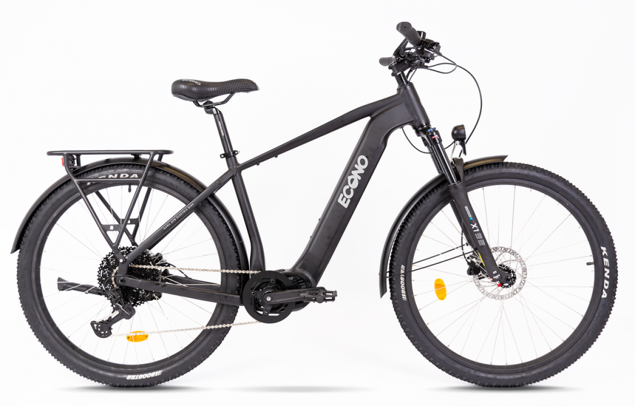 Električno kolo ECONO Gams SUV C6 Matt black 2025 (M, 700Wh (20Ah))